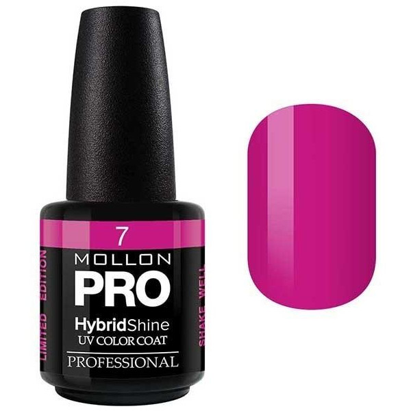Smalto semi-permanente Hybrid Shine Mollon Pro Fuchsia - 07 Smalto semi-permanente Hybrid Shine Mollon Pro Fuchsia - 07