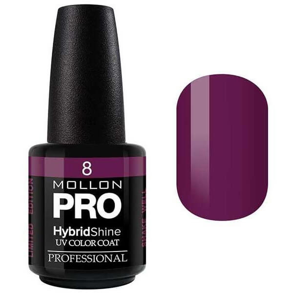 Vernis Semi-Permanent Hybrid Shine Mollon Pro 15ml Plum - 08