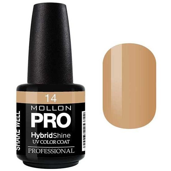 Smalto semi-permanente Hybrid Shine Mollon Pro Cappuccino - 14 Smalto semi-permanente Hybrid Shine Mollon Pro Cappuccino - 14