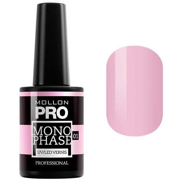 Varnish Semi-Permanent Monophase Mollon Pro 10ml Gisèle - 01 Varnish Semi-Permanent Monophase Mollon Pro 10ml Gisèle - 01