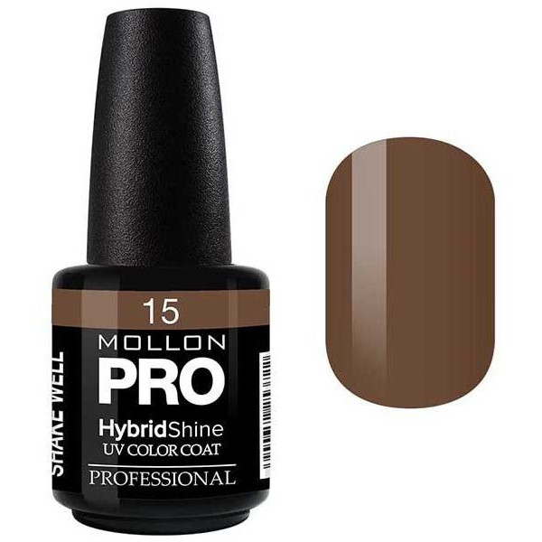 Semi-Permanent Varnish Hybrid Shine Mollon Pro 15ml Cocoa - 15 Semi-Permanent Varnish Hybrid Shine Mollon Pro 15ml Cocoa - 15