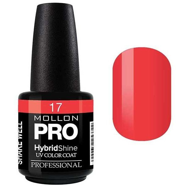 Vernis Semi-Permanent Hybrid Shine Mollon Pro 15ml Tropical - 17 Vernis Semi-Permanent Hybrid Shine Mollon Pro 15ml Tropical - 17