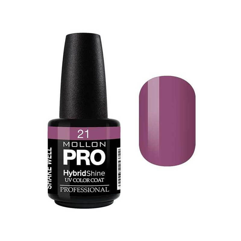 Vernis Semi-Permanent Hybrid Shine Mollon Pro Violet - 21