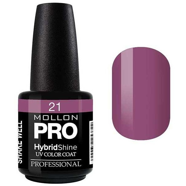 Vernis Semi Permanent Hybrid Shine Mollon Pro Violet 21