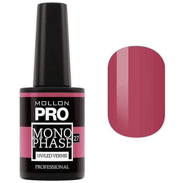 Vernis Semi-Permanent Monophase Mollon Pro 10ml Agyness - 27 Vernis Semi-Permanent Monophase Mollon Pro 10ml Agyness - 27