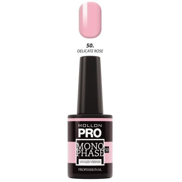 Vernis Semi-Permanent Monophase Mollon Pro Delicate Rose - 50 Vernis Semi-Permanent Monophase Mollon Pro Delicate Rose - 50