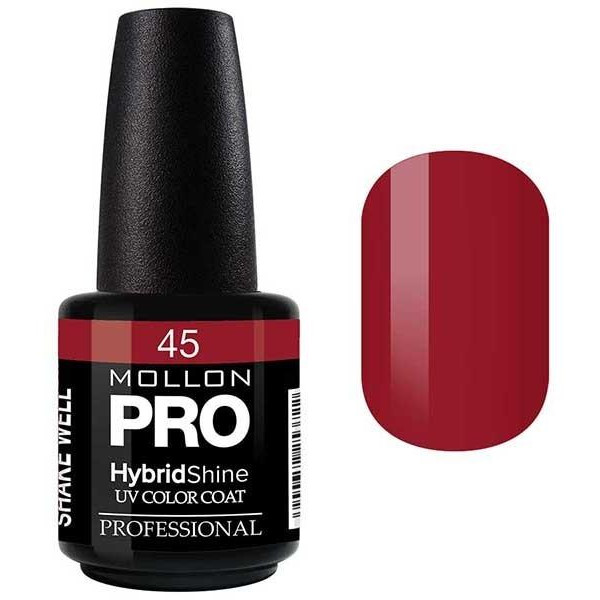 Semi-Permanent Varnish Hybrid Shine Mollon Pro 15ml Red Nugget - 46 Semi-Permanent Varnish Hybrid Shine Mollon Pro 15ml Red Nugget - 46