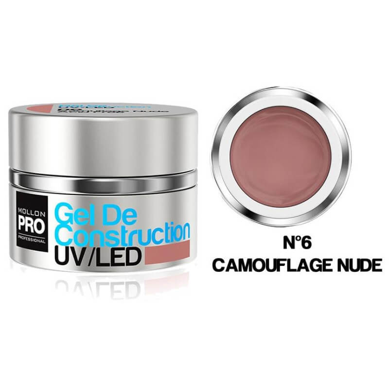 Gel de Construcción UV/Led Mollon Pro 30 ml Camuflaje Nude - 06