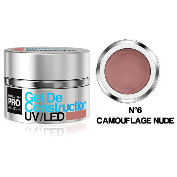 Gel de Construção UV/Led Mollon Pro 30 ml Camuflagem Nude - 06 Gel de Construção UV/Led Mollon Pro 30 ml Camuflagem Nude - 06
