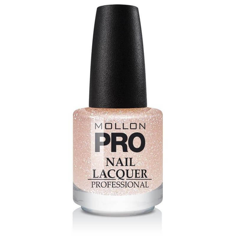 Top Coat Effet Paillette Mollon Pro Peach Sparkle - 206