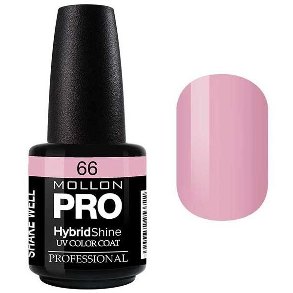 Semi-Permanent Varnish Hybrid Shine Mollon Pro 15ml Apricot - 66 Semi-Permanent Varnish Hybrid Shine Mollon Pro 15ml Apricot - 66