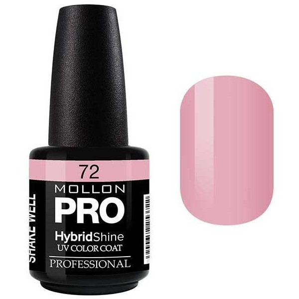 Semi-Permanent Varnish Hybrid Shine Mollon Pro 15ml Adèle - 72 Semi-Permanent Varnish Hybrid Shine Mollon Pro 15ml Adèle - 72