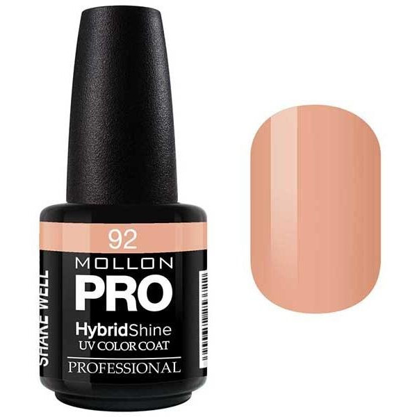 Semi-Permanent Varnish Hybrid Shine Mollon Pro 15ml Agnès - 92 Semi-Permanent Varnish Hybrid Shine Mollon Pro 15ml Agnès - 92