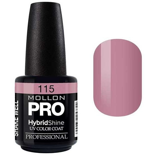 Semi-Permanent Varnish Hybrid Shine Mollon Pro 15ml Misaki - 115 Semi-Permanent Varnish Hybrid Shine Mollon Pro 15ml Misaki - 115