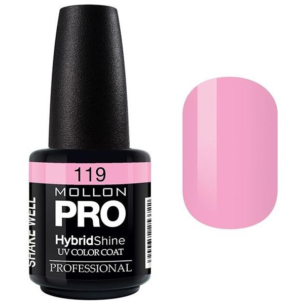 Vernis Semi-Permanent Hybrid Shine Mollon Pro 15ml Sweet Pink - 119 Vernis Semi-Permanent Hybrid Shine Mollon Pro 15ml Sweet Pink - 119
