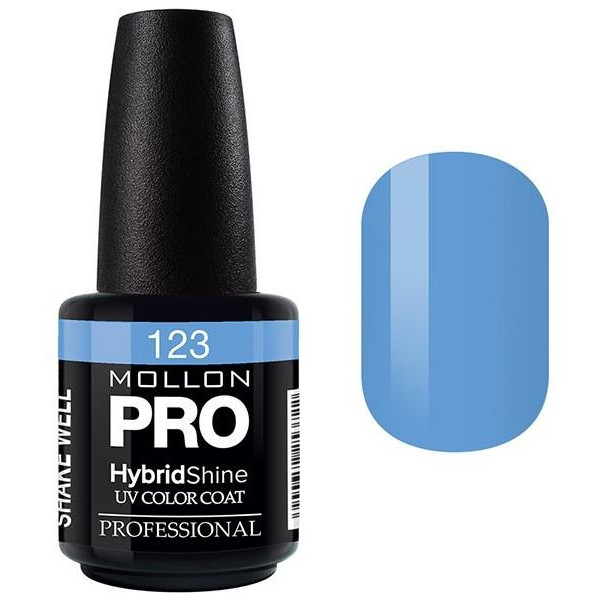 Semi-Permanent Varnish Hybrid Shine Mollon Pro 15ml Royal Blue - 123 Semi-Permanent Varnish Hybrid Shine Mollon Pro 15ml Royal Blue - 123