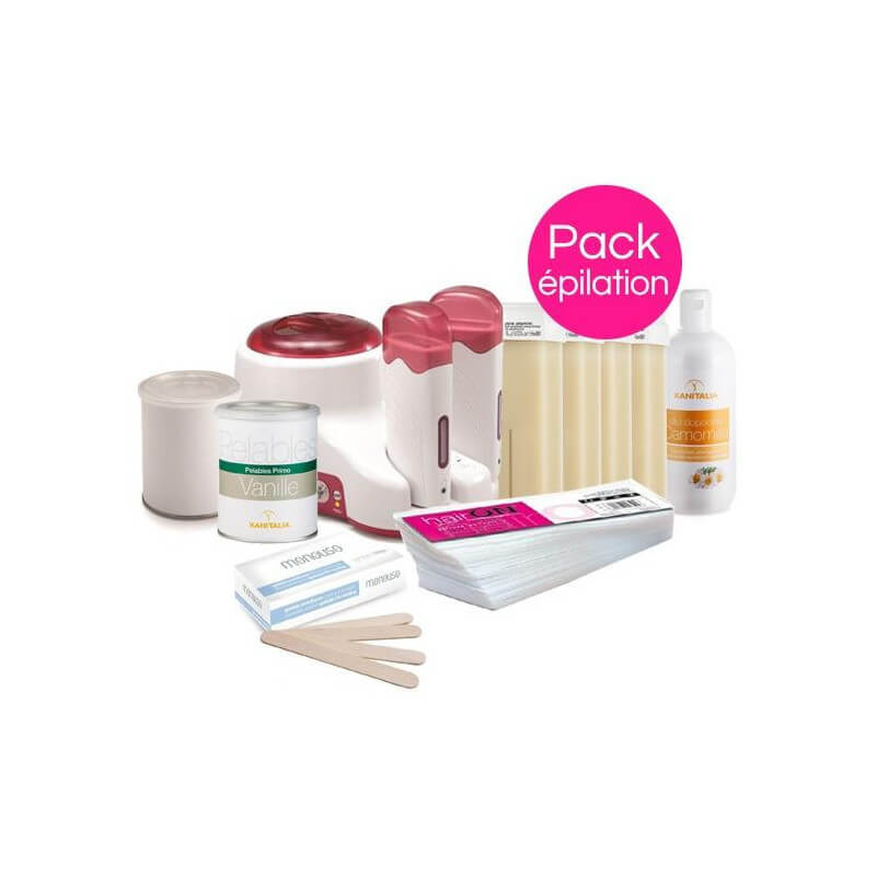 Pack de depilação para peles sensíveis Pot e Roll'On Xanitalia