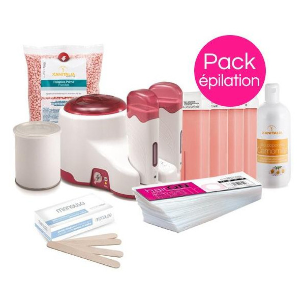 Sensitive Areas Hair Removal Pack Xanitalia Wax Strips and Roll-On