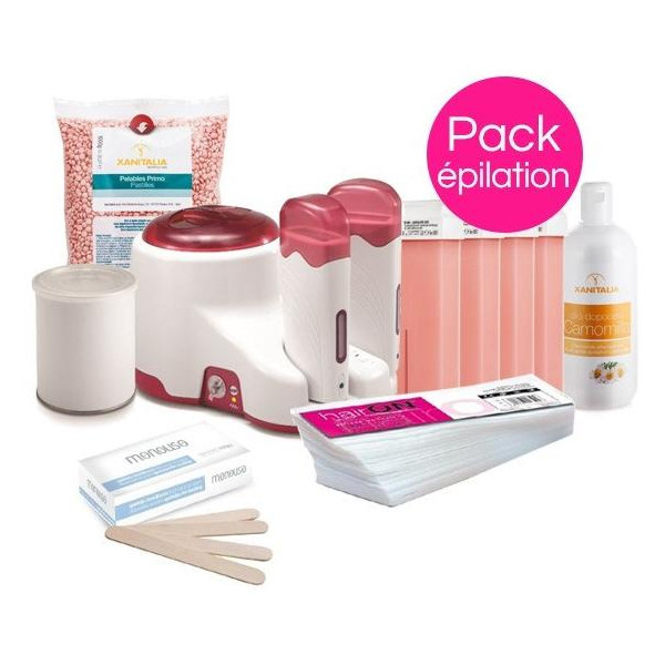 Hair Removal Pack Xanitalia Delicate Zones Pastilles and Roll'On