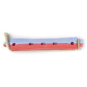 Bigoudis Permanente Rouge/Bleu Courts 10 mm