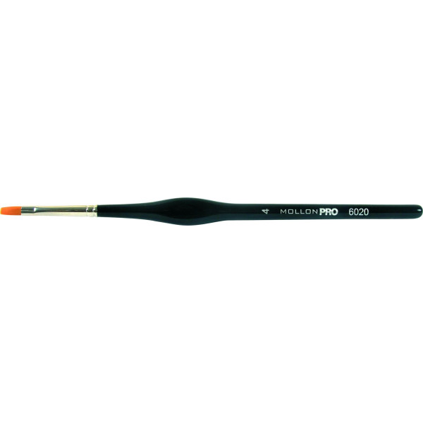 Paintbrush Flat Gel UV Mollon Pro 10/4 mm Paintbrush Flat Gel UV Mollon Pro 10/4 mm
