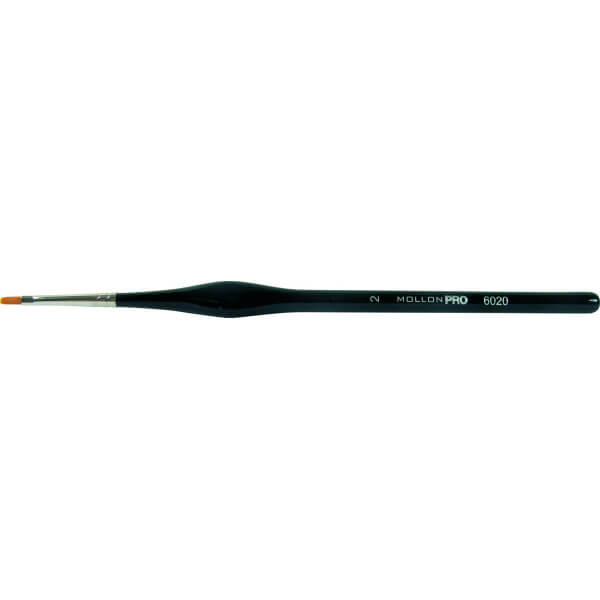 Platte UV-gelkwast Mollon Pro 7/2mm Platte UV-gelkwast Mollon Pro 7/2mm