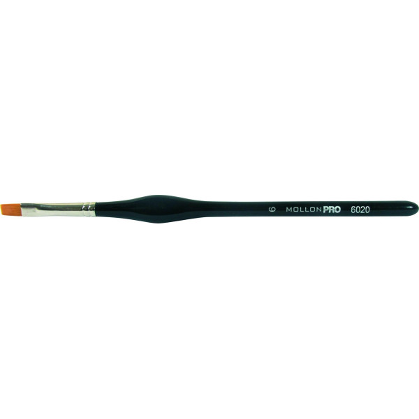 Gel UV pennello piatto Mollon Pro 10/6 mm Gel UV pennello piatto Mollon Pro 10/6 mm
