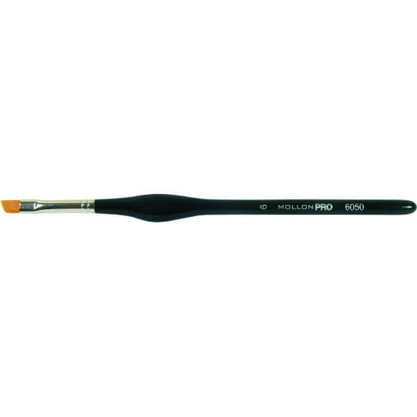 Pincel Angular Gel UV Mollon Pro 10/6 mm