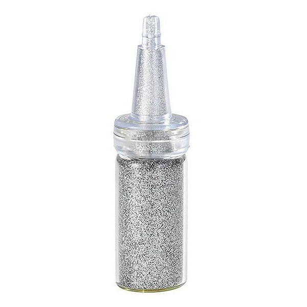 Silver glitter nail Peggy Sage Silver glitter nail Peggy Sage