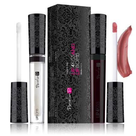 Duo Rouge à Lèvres Lip4Kiss Marrone Scuro N.1 + Lip Bomb 