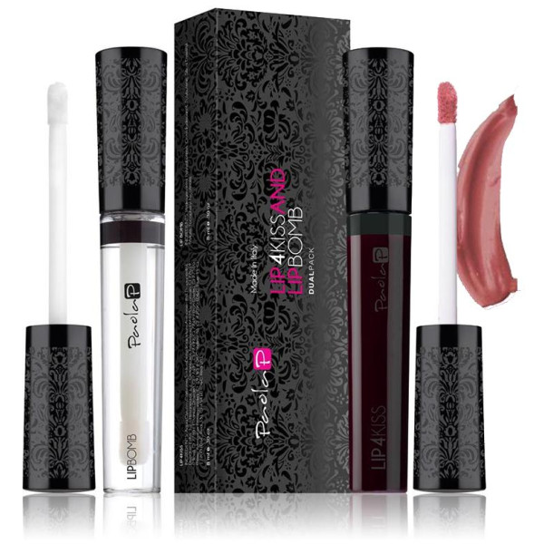 Duo Rouge à Lèvres Lip4Kiss Marrone Scuro N.1 + Lip Bomb Duo Rouge à Lèvres Lip4Kiss Marrone Scuro N.1 + Lip Bomb