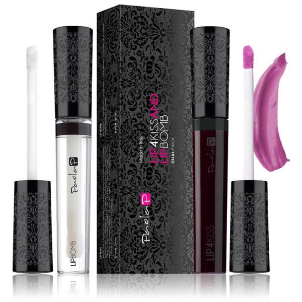 Duo Rouge à Lèvres Lip4Kiss Viola Prugna N.2 + Lip Bomb Duo Rouge à Lèvres Lip4Kiss Viola Prugna N.2 + Lip Bomb