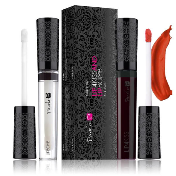 Duo Lippenstift Lip4Kiss Rosso Corallo N.5 + Lip Bomb