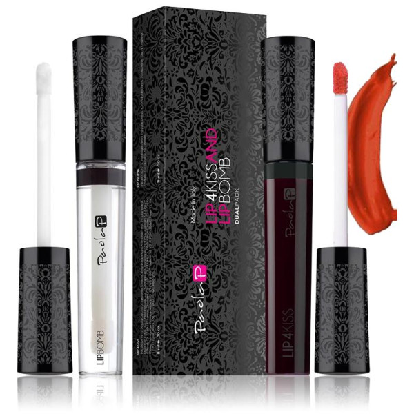 Duo Rouge à Lèvres Lip4Kiss Rosso Corallo N.5 + Lip Bomb Duo Rouge à Lèvres Lip4Kiss Rosso Corallo N.5 + Lip Bomb
