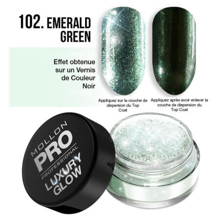 Poudres Luxury Glow Mollon Pro 102 Smaragdgroen
