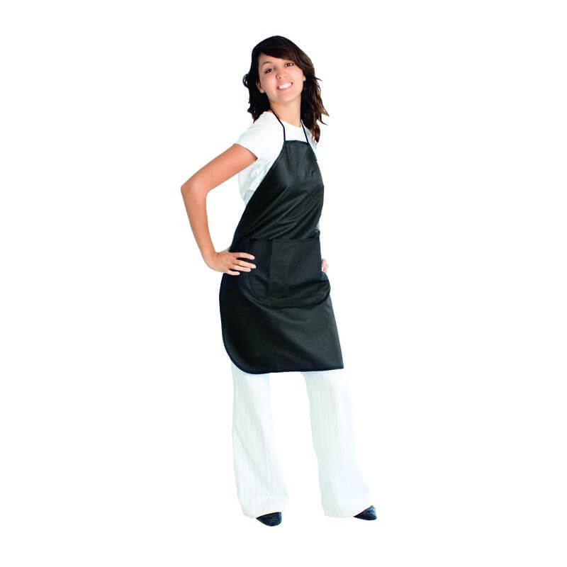 Black PVC coloring apron