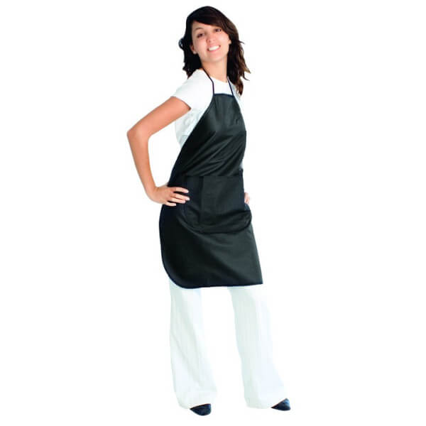 Black PVC coloring apron