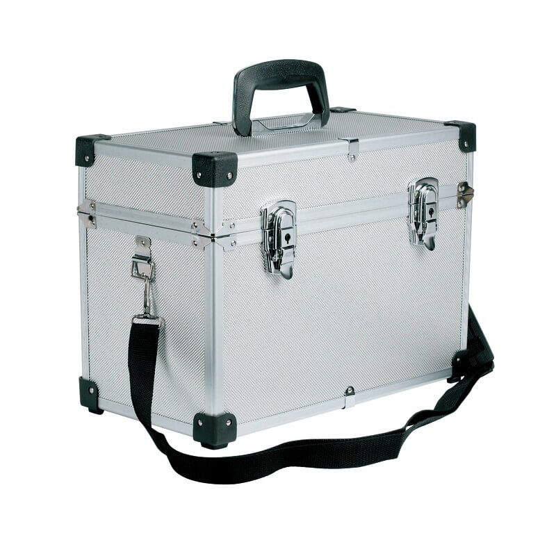 Compacte aluminium kapperskoffer