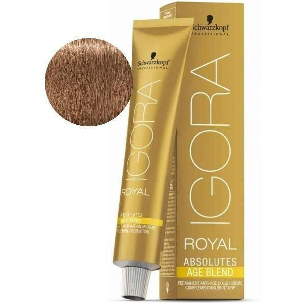 Maan oppervlakte zwemmen leeg Igora Royal Absolutes Age Blend 8-07 Light Blond Natural Copper