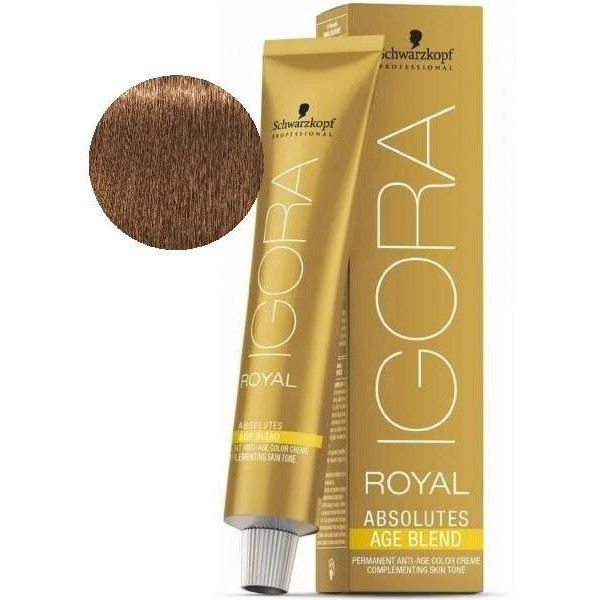 Igora Royal Absolutes Age Blend 7-450 Blond Moyen Beige Doré Igora Royal Absolutes Age Blend 7-450 Blond Moyen Beige Doré