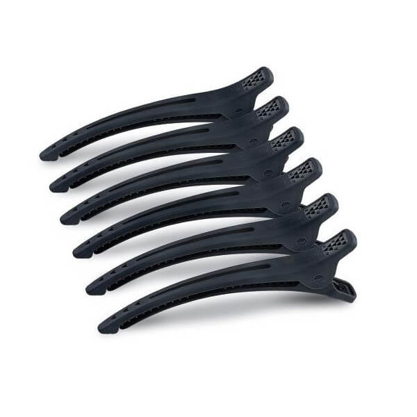 Pinces sépare-mèches Noires 12 cm x6