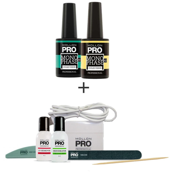 Kit Einphasenabformung Mollon Pro UV / LED 45-42 Kit Einphasenabformung Mollon Pro UV / LED 45-42