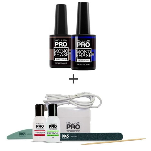Kit Einphasenabformung Mollon Pro UV / LED 11-14 Kit Einphasenabformung Mollon Pro UV / LED 11-14