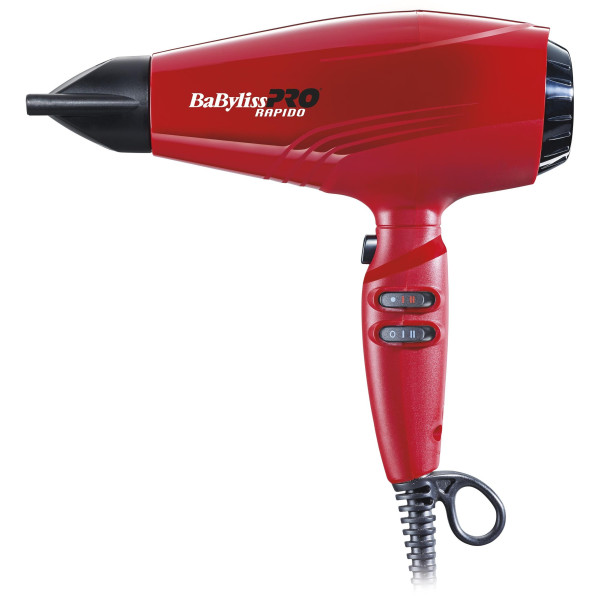 Sèche cheveux Babyliss Pro Rapido Rouge BAB7000IRE Sèche cheveux Babyliss Pro Rapido Rouge BAB7000IRE