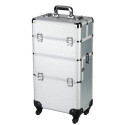 Valise Esthétique 3 compartiments sur Roulette