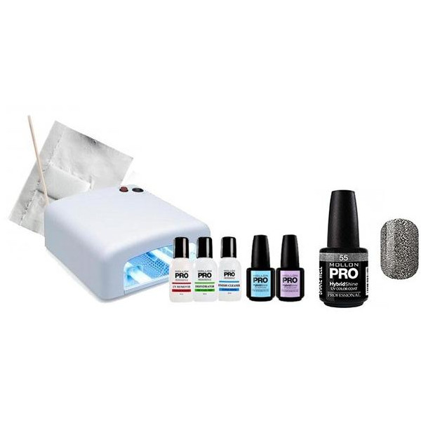 Hybrid pacchetto brillare Mollon Pro Argento luccichio 55 Hybrid pacchetto brillare Mollon Pro Argento luccichio 55