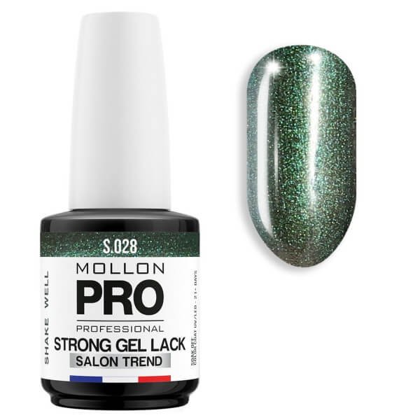 Essere forti polacco Soak Off Gel Lack Mollon Pro 12ml (per il colore) Malachite - 028