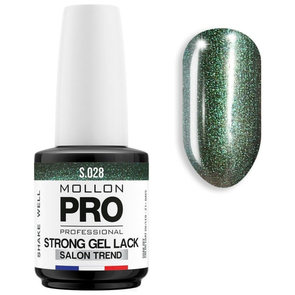 Vernis Permanent Soak Off Strong Gel Lack Malachite - 028 Vernis Permanent Soak Off Strong Gel Lack Malachite - 028