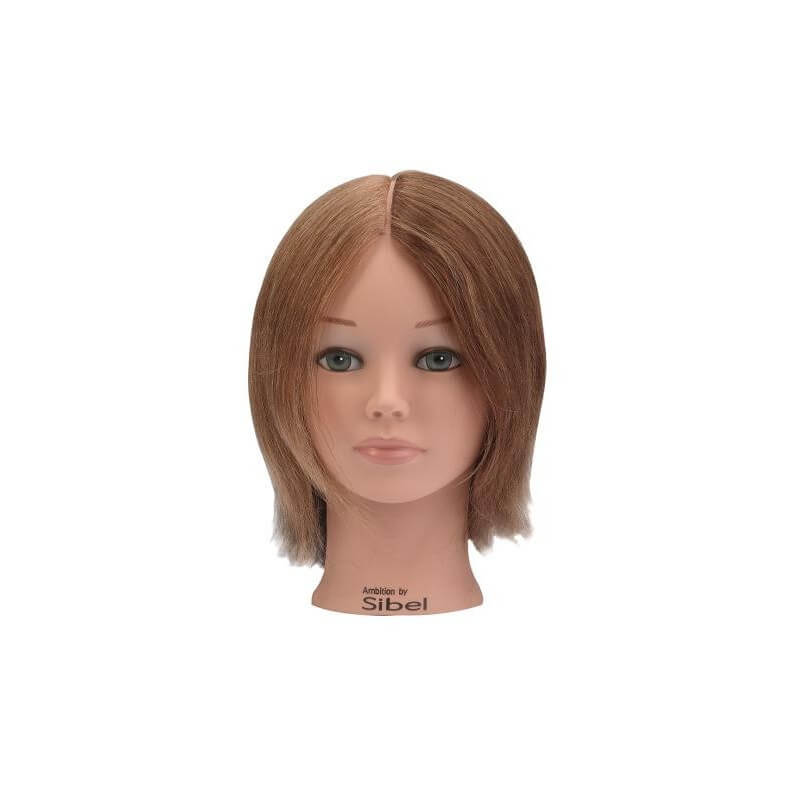 Cabeça de aprendizagem com cabelo natural em 4 cores