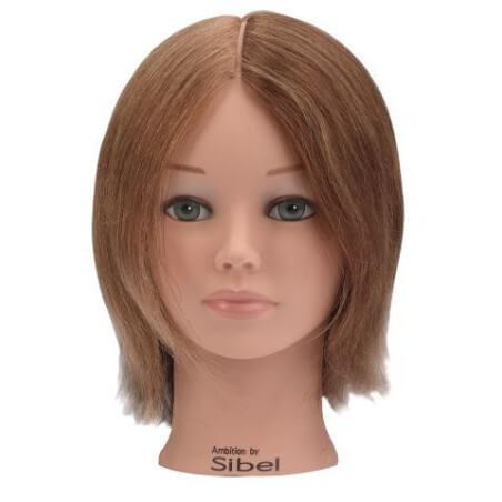 Cabeça de aprendizagem com cabelo natural em 4 cores
